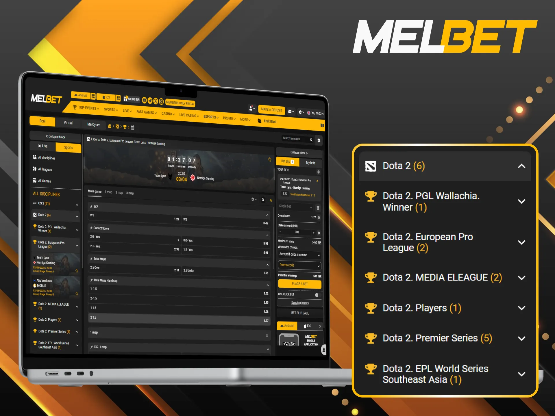 Use practical tips for Dota 2 betting on Melbet and win more.