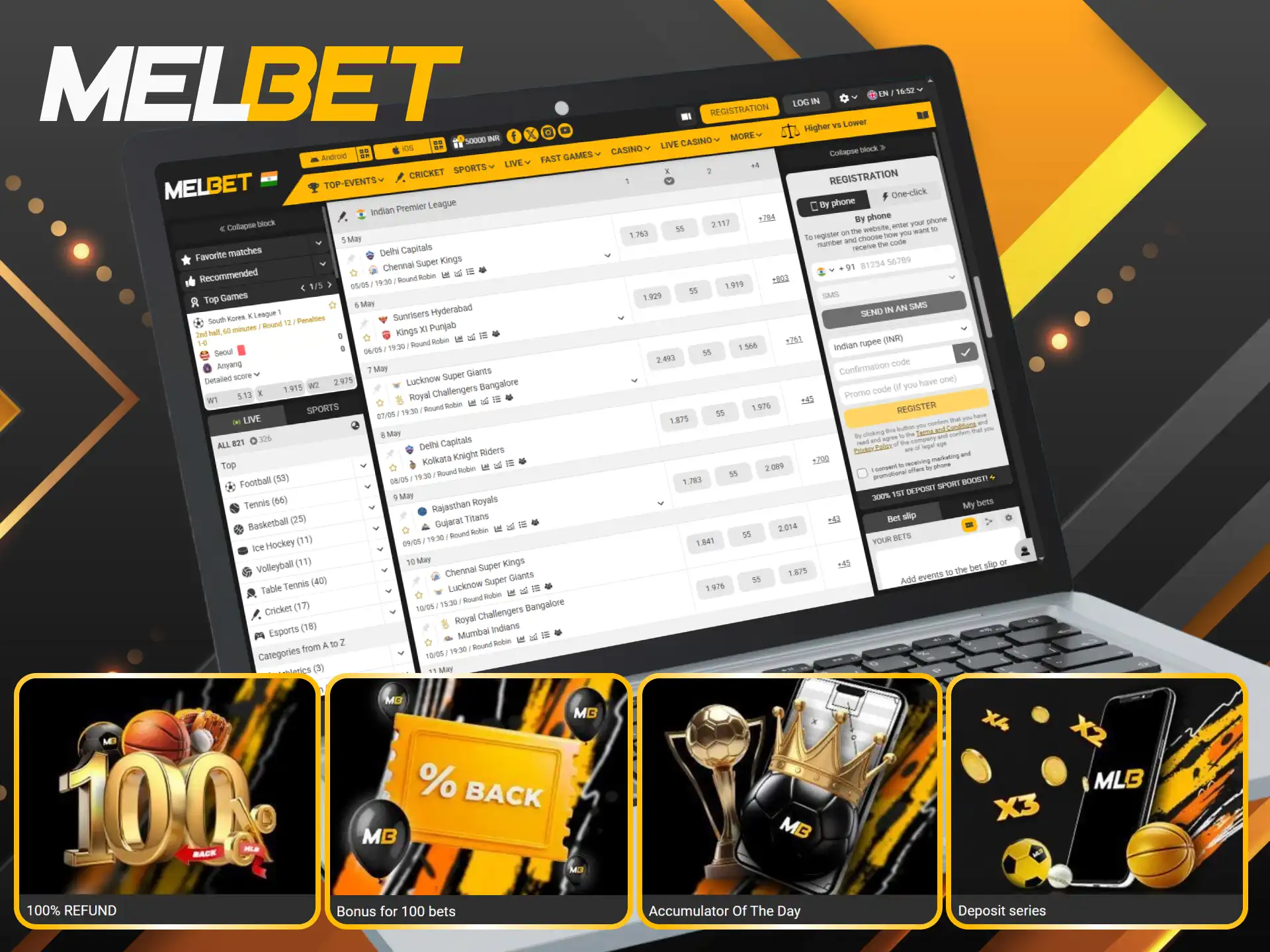 Claim exclusive Melbet bonuses to boost your winnings during the IPL.